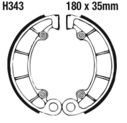 Szczęki hamulcowe tył H343G Honda NV 400 TRX 350 500 VT 750 1100