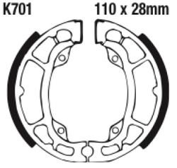 Szczęki hamulcowe tył Kawasaki KX 80 79-82