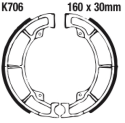 Szczęki hamulcowe tył K706G Kawasaki EL 250 GPZ 500 KLF 300 Z 250 400 440