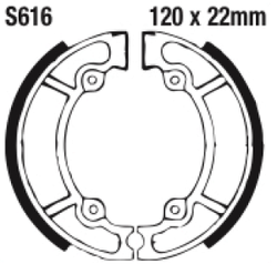 Szczęki hamulcowe tył S616G Suzuki RM 125 81-87 RM 250 81-83