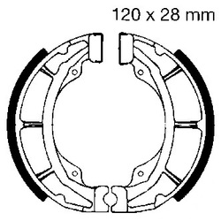 Szczęki hamulcowe tył S617G Suzuki RM 125 79-80