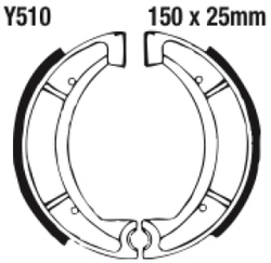 Szczęki hamulcowe tył Y510G Yamaha DT 250 400 IT 250 SR 500 XT 600