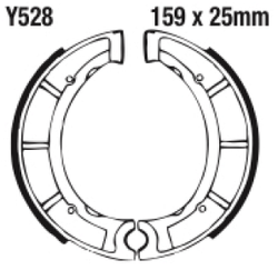 Szczęki hamulcowe tył Y528G Yamaha YZ 250 400 465 YFM 350 IT 250 425