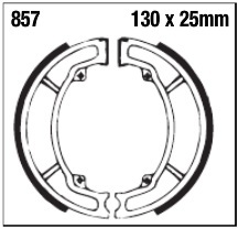 Szczęki hamulcowe tył 857 Peugeot Elyseo 125 150 98-01