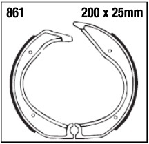 Szczęki hamulcowe tył 861 BMW K 75 R 65 80 100