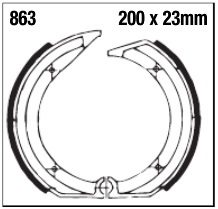 Szczęki hamulcowe tył 863 BMW K 75 84-88