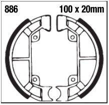 Szczęki hamulcowe tył 886 Piaggio Quartz 50 92-96