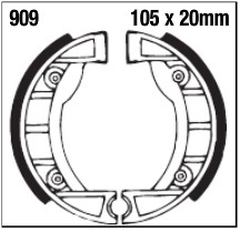 Szczęki hamulcowe tył 909