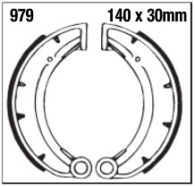 Szczęki hamulcowe tył 979 MZ MUZ ETZ 125 85-97 ETZ 150 85-91