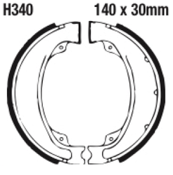 Szczęki hamulcowe tył H340 Honda TRX 250 XBR 500 Kymco KPipe 125 Pulsar 125