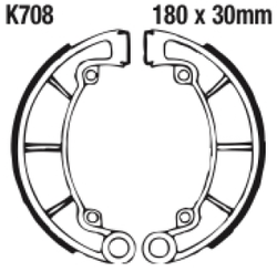 Szczęki hamulcowe tył K708 Kawasaki KH 250 400 S1 Mach