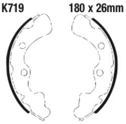 Szczęki hamulcowe tył K719