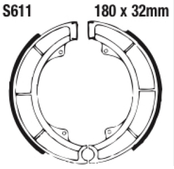 Szczęki hamulcowe tył S611 Suzuki GT 550 77-79 GS 550 77-78