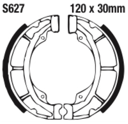 Szczęki hamulcowe tył S627 Suzuki TS 125 84-90 TS 250 86-89