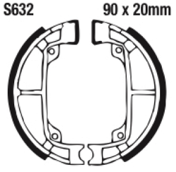 Szczęki hamulcowe tył S632 Suzuki AE 50 90-96