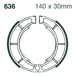 Szczęki hamulcowe tył S636 Suzuki LTZ 250 Quadsport 04-12