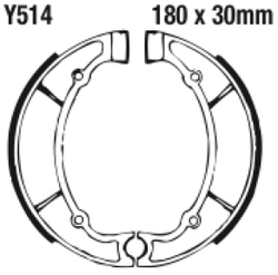 Szczęki hamulcowe tył Y514 Yamaha RD 250 350 XS 360 650