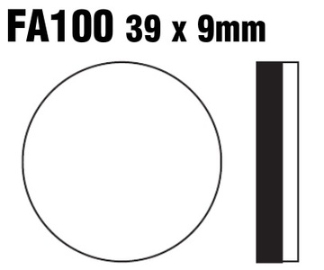 Klocki hamulcowe przód FA100