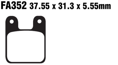 Klocki hamulcowe przód FA352