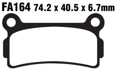 Klocki hamulcowe tył FA164R