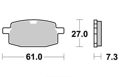 Klocki hamulcowe tył S1102
