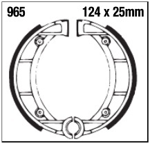 Szczęki hamulcowe tył 965G
