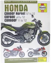Instrukcja serwisowa Honda CB 600 F Hornet 07-12
